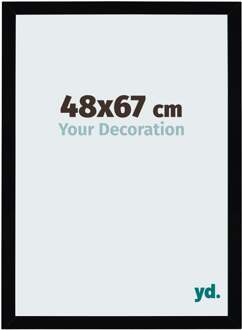 Puzzellijst 48x67 cm - Zwart Hoogglans - MDF - Mura