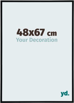 Puzzellijst 48x67 cm - Zwart Mat - Kunststof - Annecy