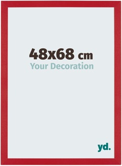 Puzzellijst 48x68 cm - Rood - MDF - Mura