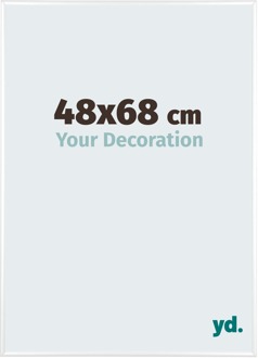 Puzzellijst 48x68 cm - Wit Hoogglans - Aluminium - Kent