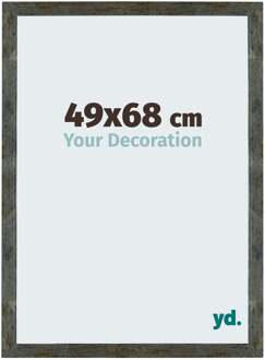 Puzzellijst 49x68 cm - Blauw Goud Gemeleerd - MDF - Mura