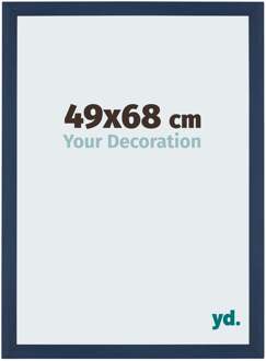 Puzzellijst 49x68 cm - Donkerblauw Geveegd - MDF - Mura