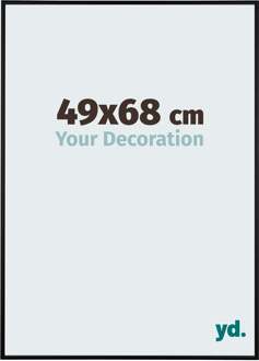 Puzzellijst 49x68 cm - Zwart Mat - Aluminium - Kent