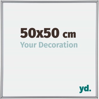 Puzzellijst 50x50 cm - cm - Zilver Hoogglans - Kunststof - Annecy