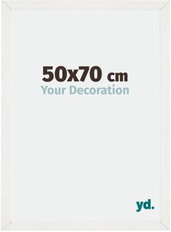 Puzzellijst 50x70 cm - Wit Geveegd - MDF - Mura