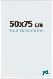 Puzzellijst 50x75 cm - Wit Hoogglans - Aluminium - Kent