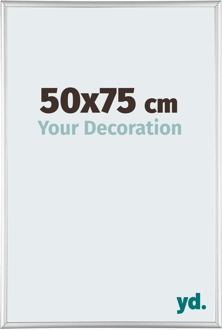 Puzzellijst 50x75 cm - Zilver Hoogglans - Aluminium - Kent