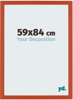 Puzzellijst 59x84 cm - Oranje - MDF - Mura