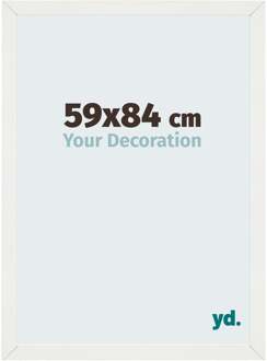 Puzzellijst 59x84 cm - Wit Geveegd - MDF - Mura