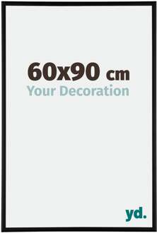 Puzzellijst 60x90 cm - Zwart Mat - Aluminium - Kent