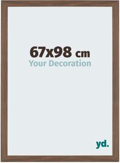 Puzzellijst 67x98 cm - Walnoot Donker - MDF - Mura