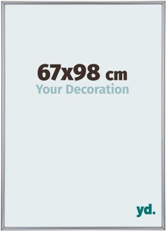 Puzzellijst 67x98 cm - Zilver Hoogglans - Kunststof - Annecy