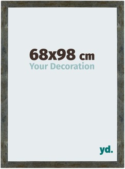 Puzzellijst 68x98 cm - Blauw Goud Gemeleerd - MDF - Mura