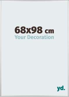 Puzzellijst 68x98 cm - Zilver Hoogglans - Aluminium - Kent