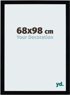 Puzzellijst 68x98 cm - Zwart Hoogglans - MDF - Mura