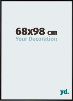 Puzzellijst 68x98 cm - Zwart Mat - Aluminium - Kent