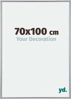 Puzzellijst 70x100 cm - Zilver Hoogglans - Kunststof - Annecy