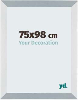 Puzzellijst 75x98 cm - Aluminium - Geborsteld - MDF - Mura Aluminium Geborsteld