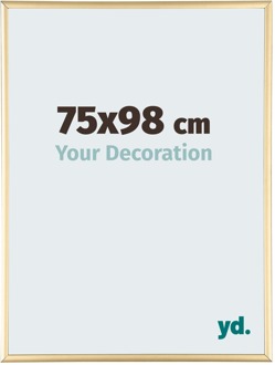 Puzzellijst 75x98 cm - Goud - Aluminium - Kent