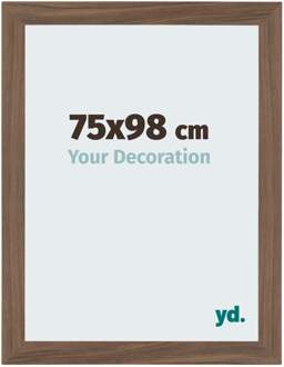 Puzzellijst 75x98 cm - Walnoot Donker - MDF - Mura