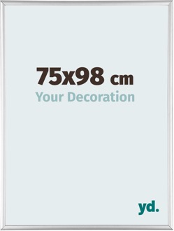 Puzzellijst 75x98 cm - Zilver Hoogglans - Aluminium - Kent