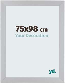 Puzzellijst 75x98 cm - Zilver Mat - MDF - Mura