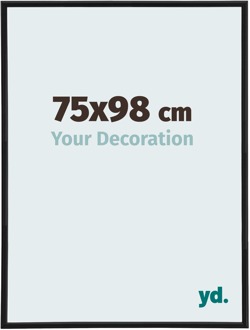 Puzzellijst 75x98 cm - Zwart Mat - Kunststof - Annecy