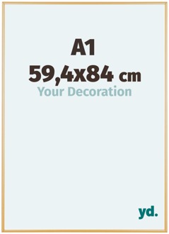 Puzzellijst A1 - 59,4x84 cm - Goud Vintage - Aluminium - Kent - 59.4x84 cm