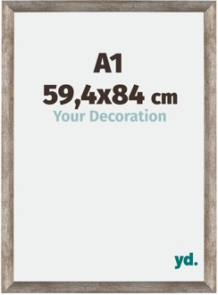 Puzzellijst A1 - 59,4x84 cm - Metaal Vintage - MDF - Mura - 59.4x84 cm