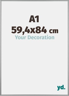 Puzzellijst A1 - 59,4x84 cm - Platina - Aluminium - Kent - 59.4x84 cm