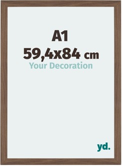 Puzzellijst A1 - 59,4x84 cm - Walnoot Donker - MDF - Mura - 59.4x84 cm
