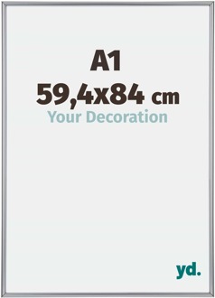 Puzzellijst A1 - 59,4x84 cm - Zilver Hoogglans - Kunststof - Annecy - 59.4x84 cm