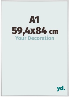 Puzzellijst A1 - 59,4x84 cm - Zilver Mat - Aluminium - Kent - 59.4x84 cm