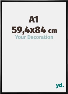 Puzzellijst A1 - 59,4x84 cm - Zwart Hoogglans - Kunststof - Annecy - 59.4x84 cm