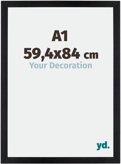 Puzzellijst A1 - 59,4x84 cm - Zwart Mat - MDF - Mura - 59.4x84 cm