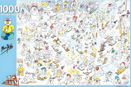 Puzzelman De Puzzelmansneeuwmannetjes - Marc De Vos Puzzel (1000 stukjes)