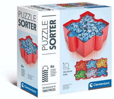 puzzelsorteerder rood 6 stuks