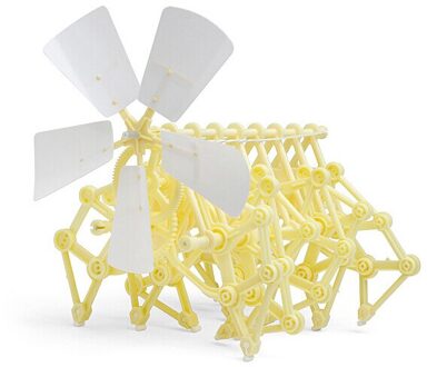 Puzzle assembling wind power vehicle science and education assembling wind power mechanical animal DIY self assembling toys