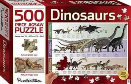 Puzzlebilities Dinosaurs 500 Piece Jigsaw Puzzle -  Hinkler Pty LTD (ISBN: 9781743638613)