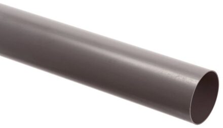 PVC afvoerbuis met gladde einden, grijs