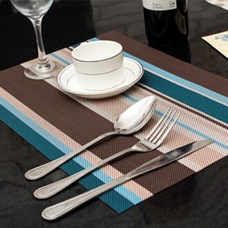 PVC antislip Pad Keuken Accessoires Streep Pat Eettafel Matten Olie-proof Tafel Placemat Isolatie Waterdicht 30*45cm