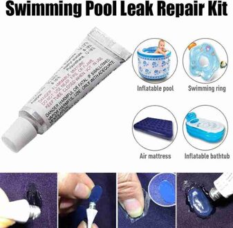 Pvc Bandenreparatieset Patch Lijm Kit Lijm Voor Opblaasbare Speelgoed Zwembaden Float Air Bed Rubberboten Thuis Tool