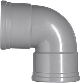 Pvc Bocht 110mm 2xmm 87gr Grijs