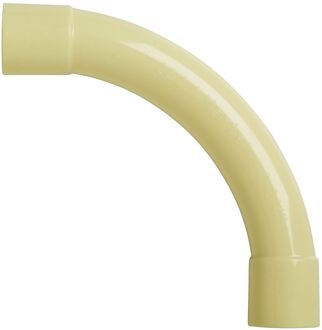 Pvc Bocht 3/4" Crème 3st.