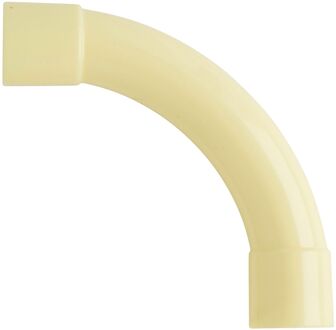 Pvc Bocht 5/8" Crème 5st.