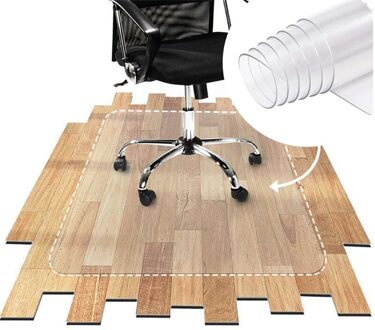 Pvc Computer Rolling Stoel Mat Transparant Clear Tapijt Kantoor Thuis Hout Hard Floor Protector Non Slip Gebied Tapijt 60X120cm