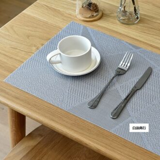 Pvc Creatieve Masters Tafel Mat Lin Mode Geometrie Huishoudelijke Gecontracteerd Ins Eten Mat Placemats Voor Tafel Coaster Set