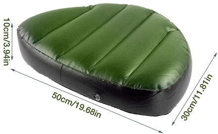 Pvc Groen Kajak Opblaasbare Zitkussen Waterdicht Slijtvaste Comfortabele Blow Up Seat Pad Voor 2/3 Persoon Kajak Water sport