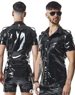 PVC heren blouse, Luigi - Maat: S