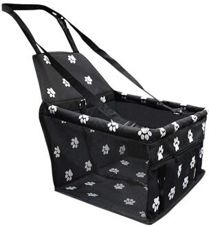 Pvc Huisdier Auto Booster Seat Bag Auto Seat Cover Mand Mat Auto Protector Puppy Reizen Box Zak Hond Kat Huisdier veilig Vouwen zwart